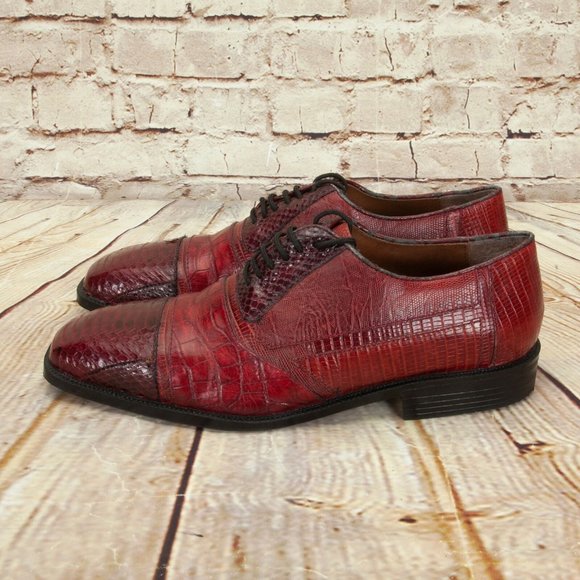 Stacy Adams Formal Snake Skin Dress Oxfords Shoes